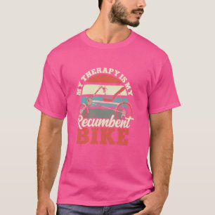 Camiseta A Minha Terapia É A Minha Recumbente Ciclagem De B