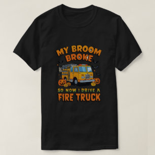 Camiseta A minha vassoura partiu, por isso, agora dirijo um