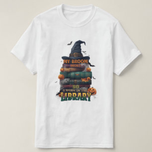 Camiseta A minha vassoura partiu, por isso agora trabalho n