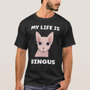 Camiseta A minha vida é o gato-meme-bingus