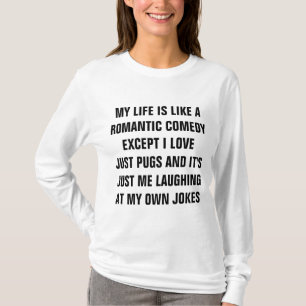 Camiseta A minha vida é uma comédia romântica, amor vomi