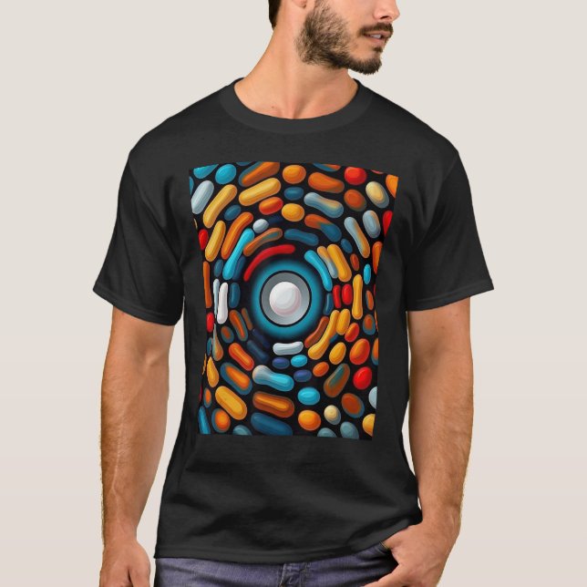 Camiseta A minimalistic optical abstract artwork (Frente)