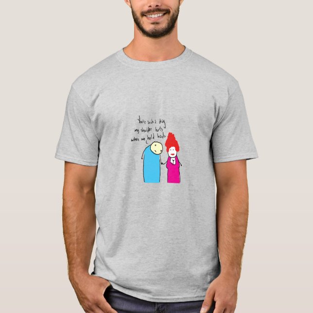 Camiseta A Miséria Eterna do Amor Relaciona-se Hilarianteme (Frente)