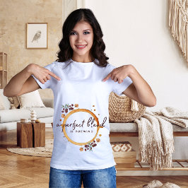 Camiseta A Mistura Perfeita Está A Criar Chá de fraldas De 