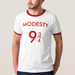 Camiseta A modéstia 9 3/4. homens Short a T-Camisa da Capa