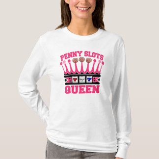 Camiseta A moeda de um centavo entalha a rainha