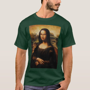 Camiseta A Mona Lisa por Leonardo da Vinci