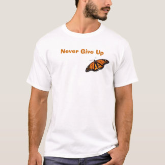 Camiseta a monarca-borboleta nunca dá acima