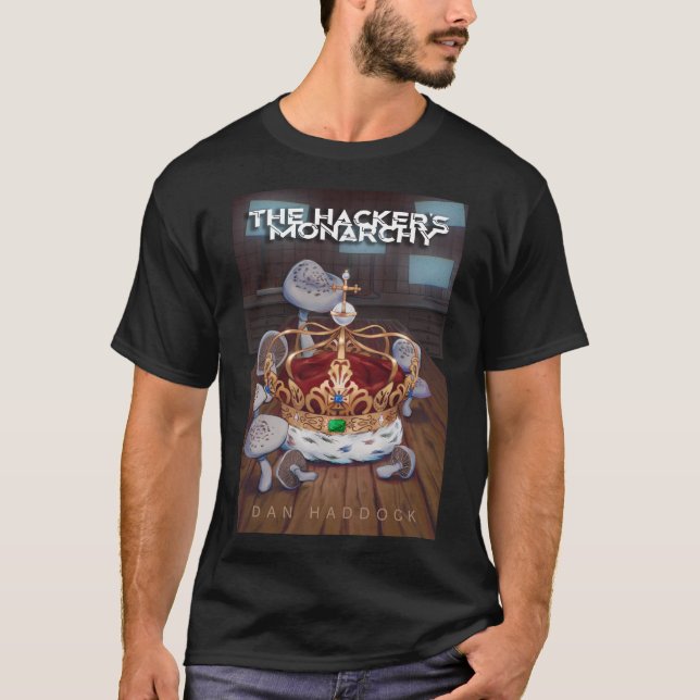 Camiseta A Monarquia do Hacker - Arte Cobrir: Camisa-T (Frente)