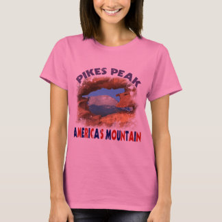 Camiseta A montanha de América máxima dos piques