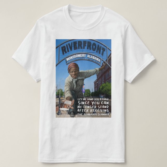 Camiseta A Montgomery Alabama Slamma Harriet Tubman (Frente do Design)