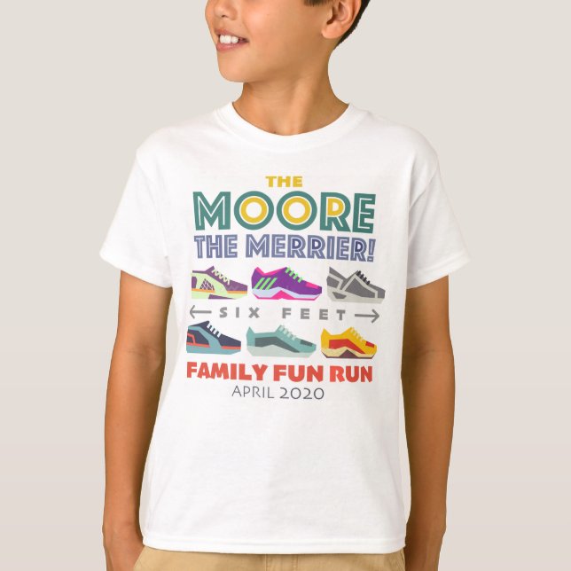 Camiseta A Moore the Merrier ~ Family Fun Run (Frente)