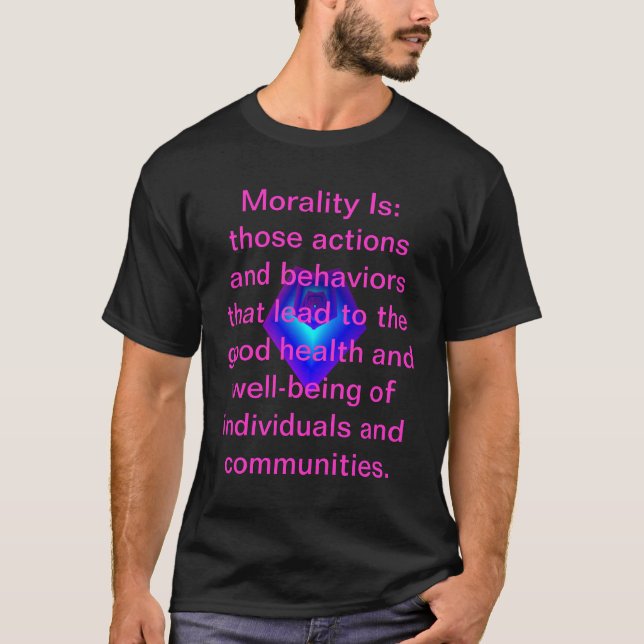 Camiseta A "moralidade é" - t-shirt dos homens (Frente)