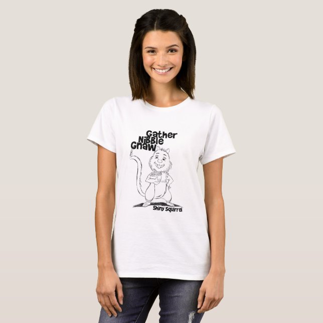 Camiseta A mordidela do recolhimento rmói para mulheres (Frente Completa)