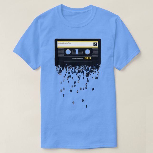 Camiseta A morte da fita cassete (Frente do Design)