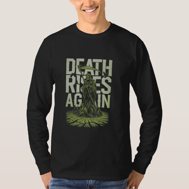 Camiseta A Morte De Grim Reaper Aumenta Novamente A Arte Da (Frente)