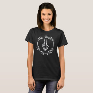 Camiseta A Morte De Til Nos Faz Esqueleto Do Partido