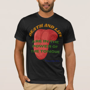 Camiseta A Morte e a Vida estão no Poder da Língua