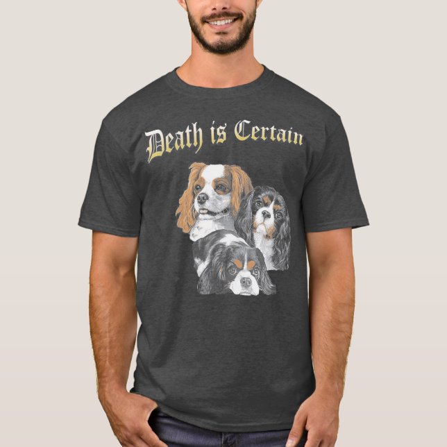 Camiseta A Morte É Certamente Engraçada Rei Cavaleiro Charl (Frente)