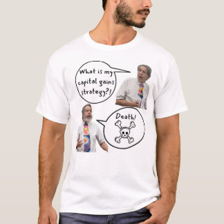 Camiseta A morte é minha estratégia de ganhos de capital
