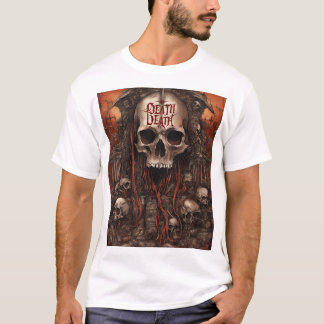 Camiseta A Morte Reina Eterna–Crânio Gótico Obscuro Death M