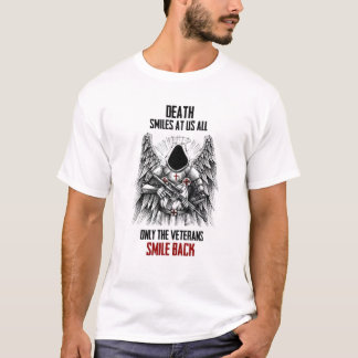 Camiseta A Morte Sorri Para Todos Nós Apenas Os Veteranos S