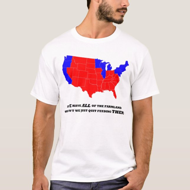 Camiseta A mosca sobre o país luta para trás (Frente)