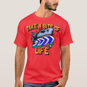 Camiseta A Motivação De Tubarões Leva Uma Mordida