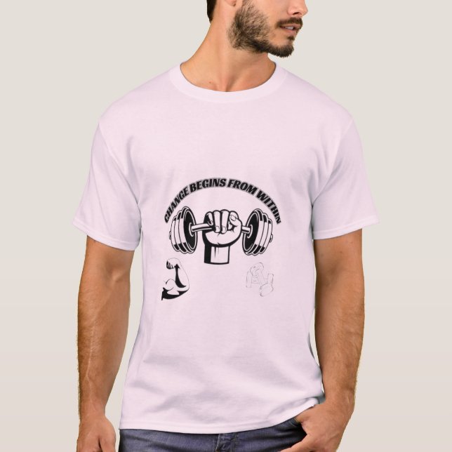 Camiseta "A mudança começa de dentro: um Design Inspirador! (Frente)