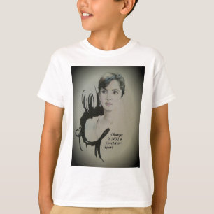 Camiseta A mudança não é um espectador Impressão de arte de