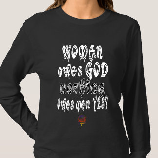 Camiseta A MULHER DO HappyWork NÃO DEVE NADA, MAS OS HOMENS