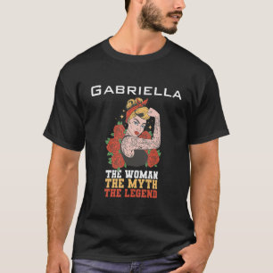 Camiseta A mulher o mito a lenda Gabriella