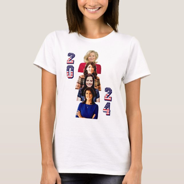 Camiseta A Mulher Presidente 2024 (Frente)