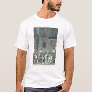 Camiseta A multidão que vagueia as ruas de Paris