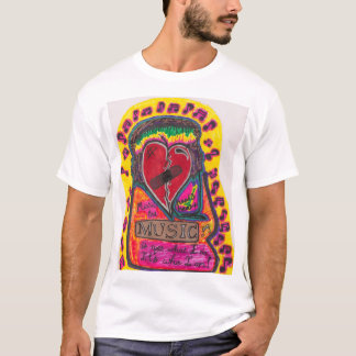 Camiseta A música cura o coração