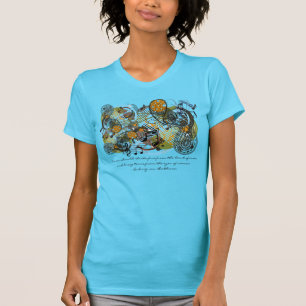 Camiseta A música deve atacar as aspas inspiradoras