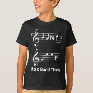Camiseta A música do geek da banda dos músicos nota a