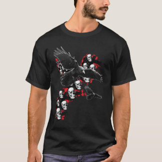 Camiseta A música do gótico das caras de Emo dos homens