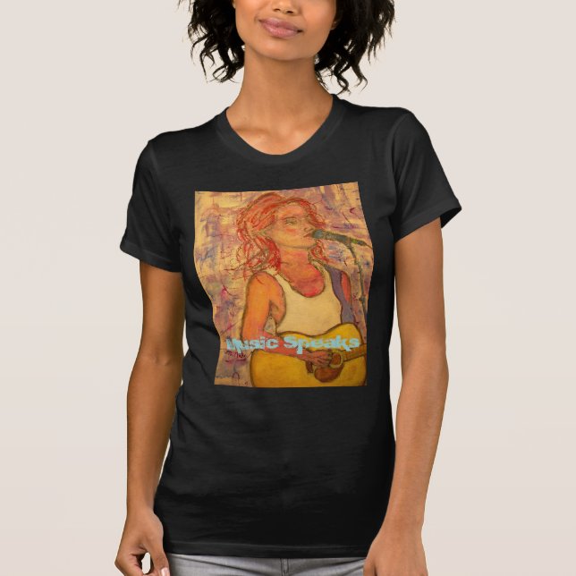 Camiseta a música dos compositores do cantor fala (Frente)