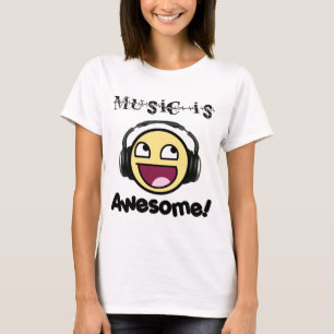 Camiseta A música é a luz das mulheres impressionantes)