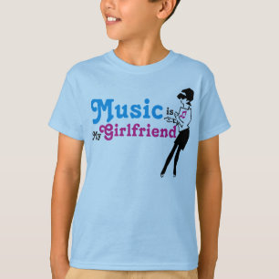 Camiseta A música é meu namorada