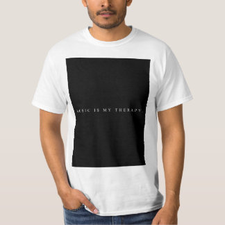 Camiseta A música é meu t-shirt da terapia (branco)