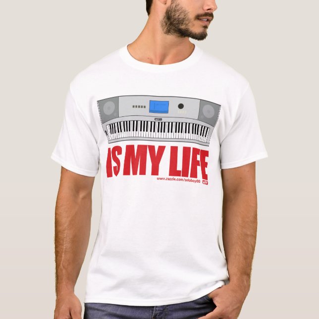 Camiseta A música é minha vida (Frente)