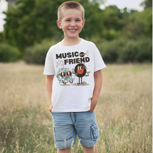 Camiseta A música é um amigo baby T-Shirt
