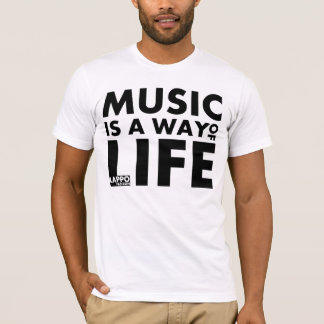 Camiseta A música é um modo de vida