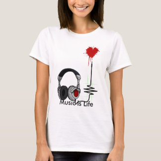 Camiseta A música é vida