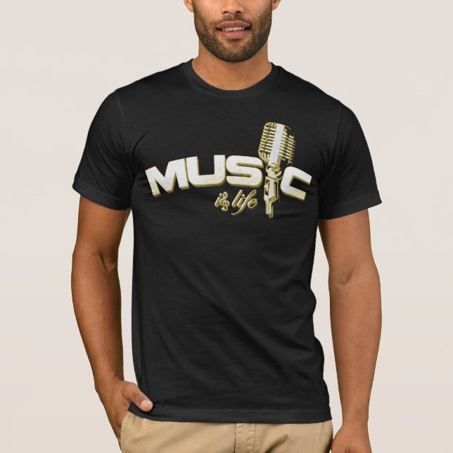 Camiseta A música é vida (Frente)
