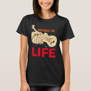 Camiseta A música é vida