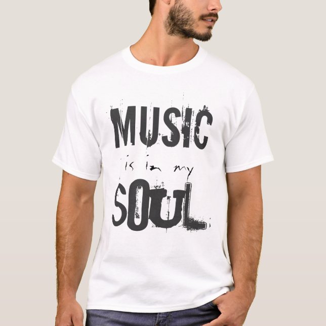 Camiseta A MÚSICA está em meu t-shirt da ALMA (Frente)