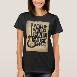Camiseta a música fala